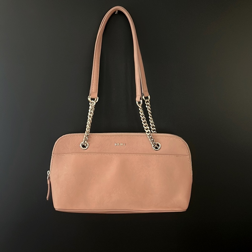NKNY dusty rose chain strap bag 2017